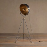 GV Retro Brass Lamp Tripod Floor Lamp in Bronze