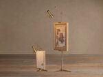 GV Jaxtyn Brass Floor Lamp with Art Display - Image 5