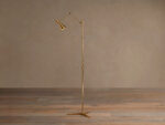 GV Jaxtyn Brass Floor Lamp with Art Display