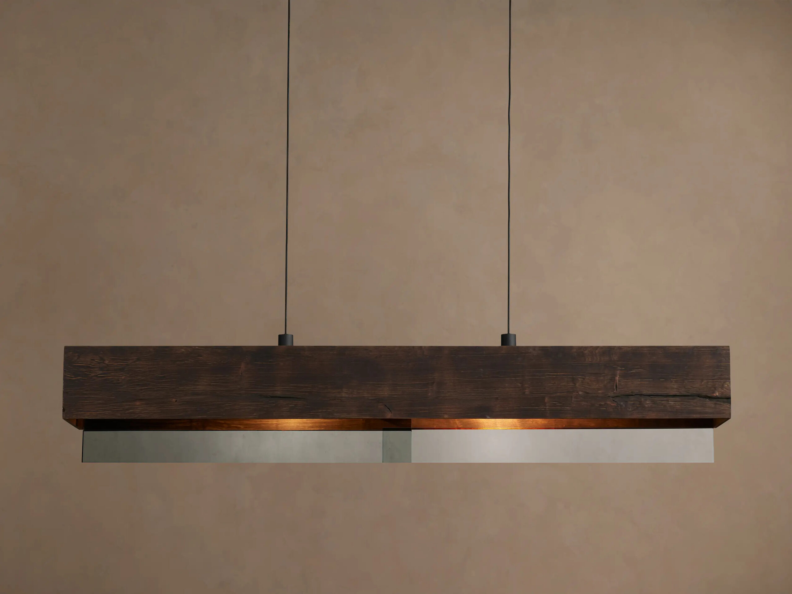 663899H125_BEE260113 GV Lena Wood Linear Light 72 Inch Chandelier - Image 1