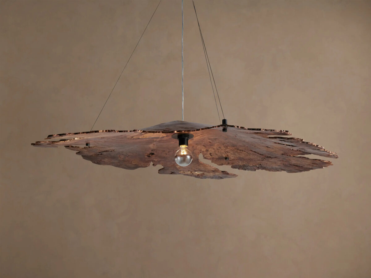 GV Wood Chandelier Arruga Dome Pendant Light - Image 13