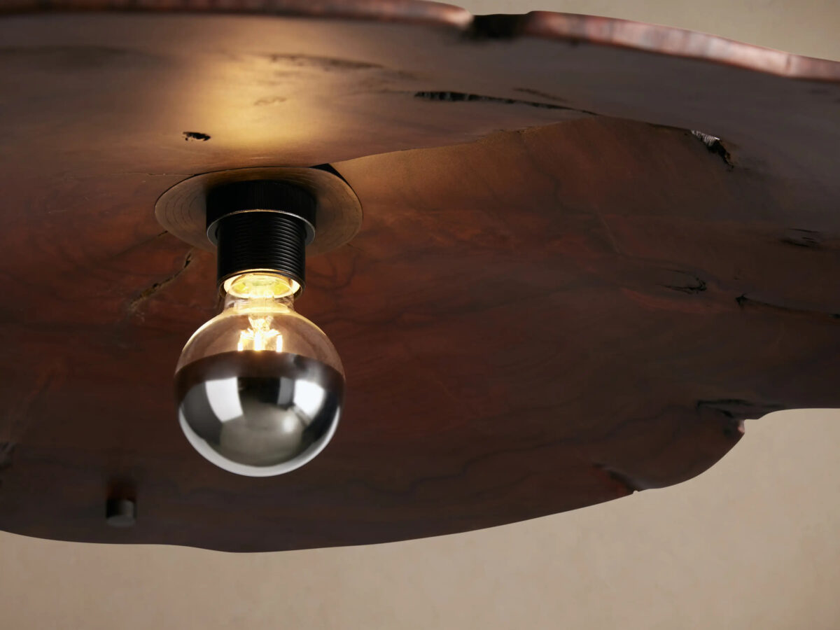 GV Wood Chandelier Arruga Dome Pendant Light - Image 3