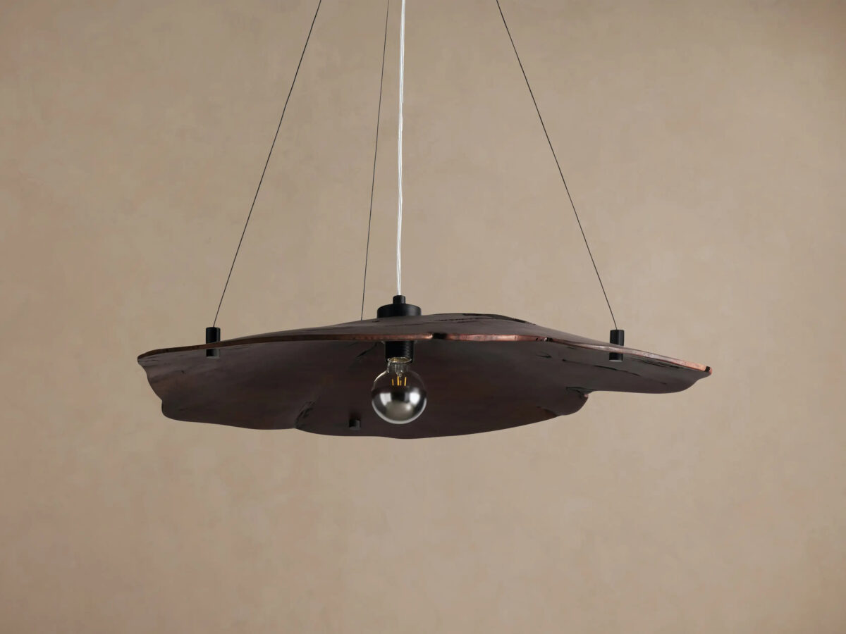 GV Wood Chandelier Arruga Dome Pendant Light - Image 2
