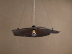 GV Wood Chandelier Arruga Dome Pendant Light