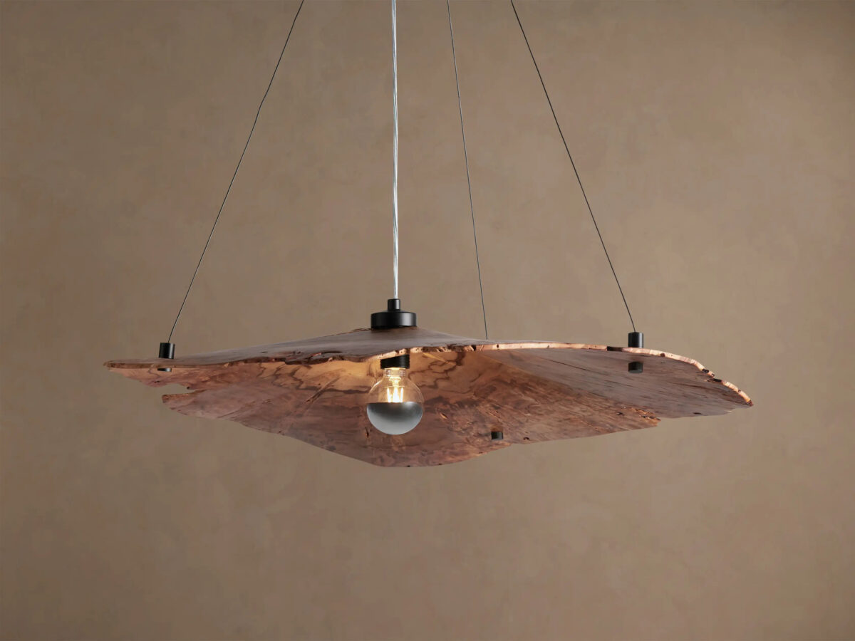 GV Wood Chandelier Arruga Dome Pendant Light - Image 9