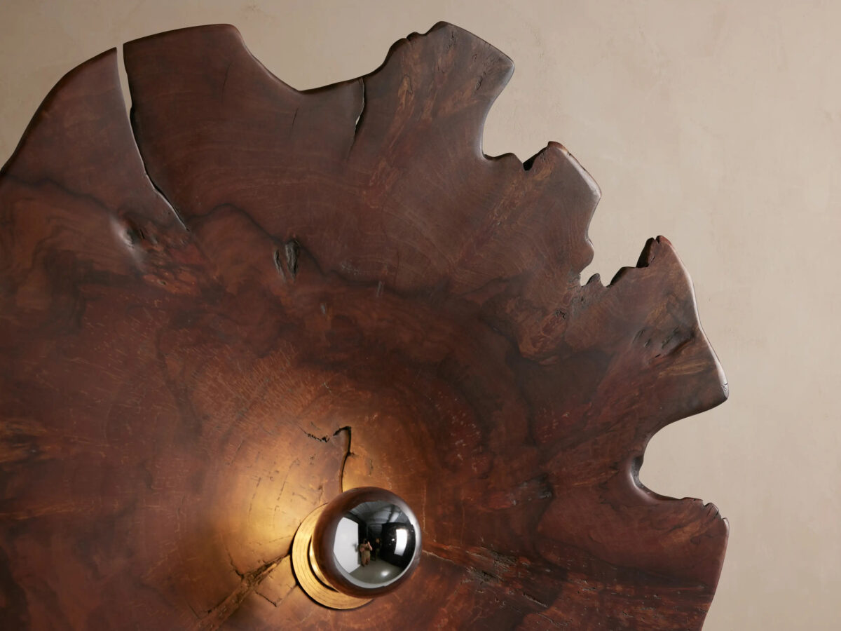 GV Organic Wood Sconce with Natural Milpa Wood Dome - Image 12