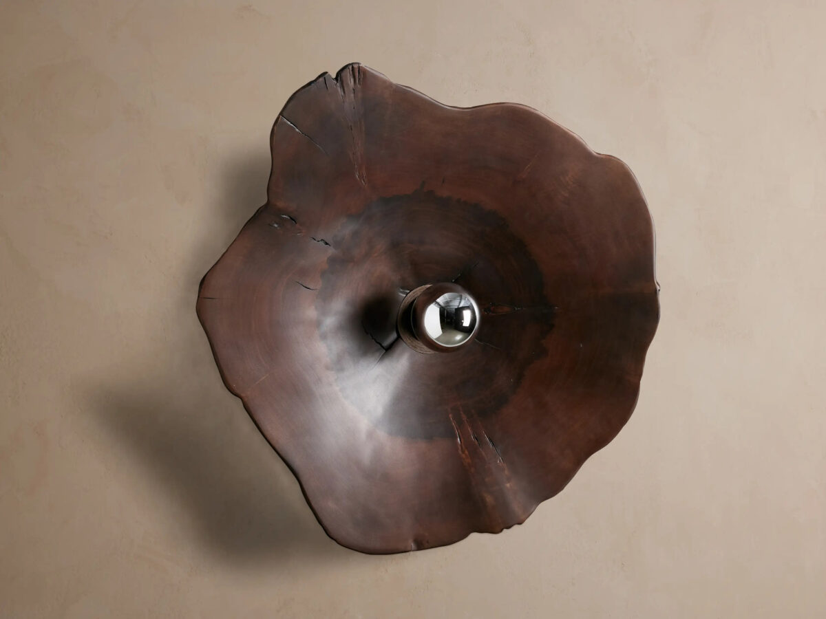 GV Organic Wood Sconce with Natural Milpa Wood Dome - Image 17