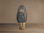 GV Shinto Japandi Slate Lamp with Melina Wood Base