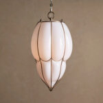 GV Margolis Glass Brass Pendant Light