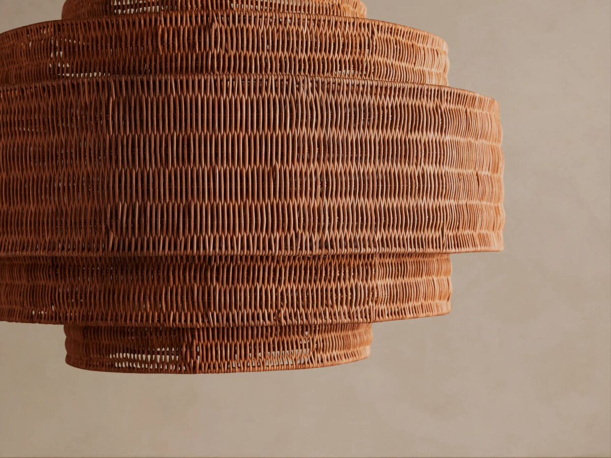 GV Paloma Rattan Chandelier Natural 28 Inch - Image 3