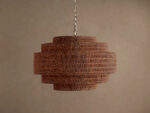 GV Paloma Rattan Chandelier Natural 28 Inch