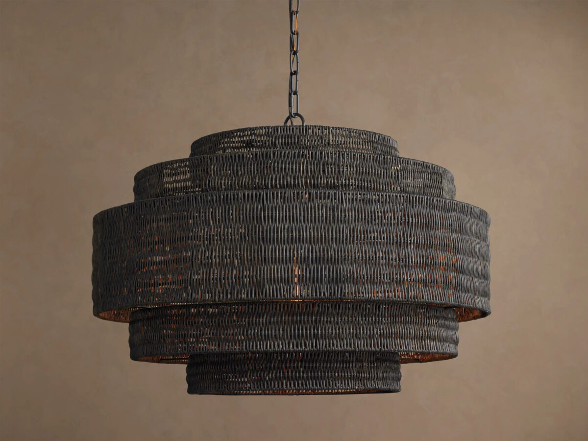 GV Paloma Rattan Chandelier Natural 28 Inch - Image 9