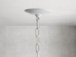 GV Rattan Chandelier 40 Inch White Handwoven Shade - Image 4