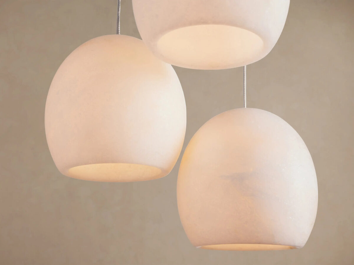 GV Alabaster Chandelier Round Adjustable Cable Light - Image 4