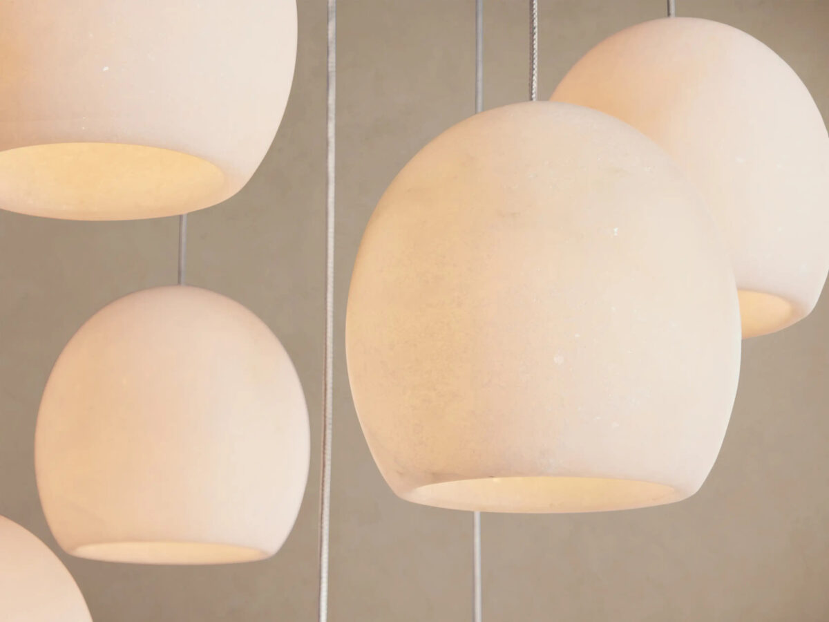 GV Alabaster Chandelier Round Adjustable Cable Light - Image 9