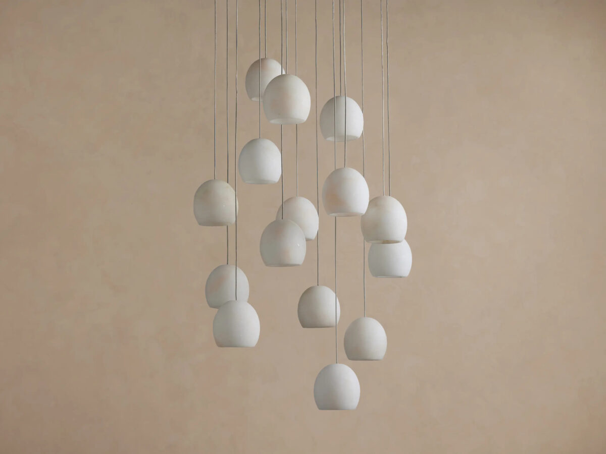 GV Alabaster Chandelier Round Adjustable Cable Light - Image 13