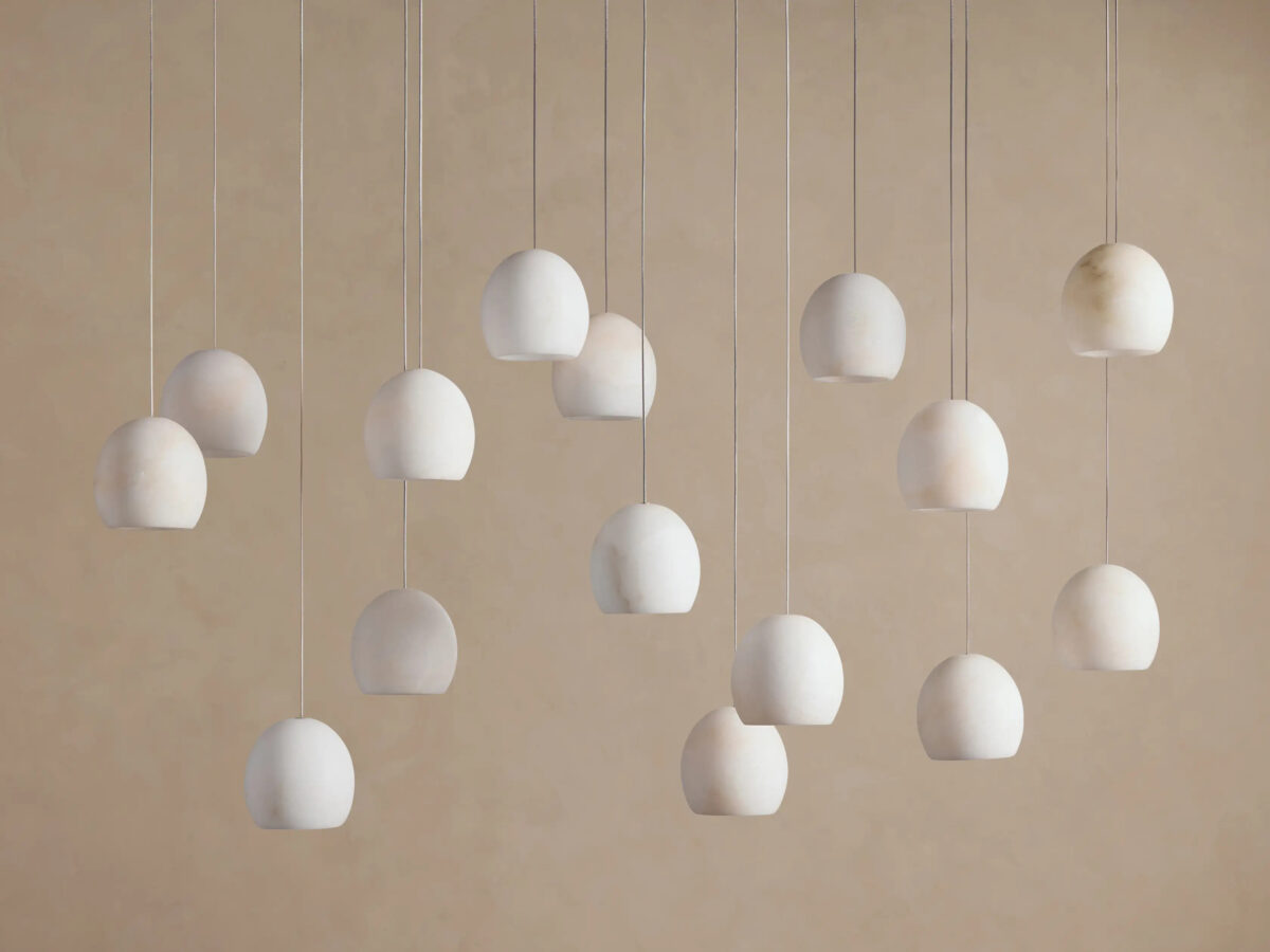 GV Alabaster Chandelier Linear 48 Inch - Image 2
