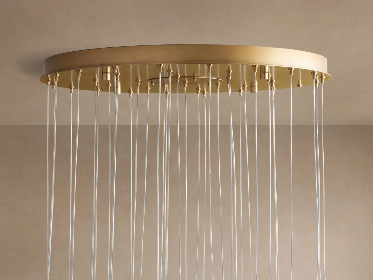 GV Alabaster Chandelier Round Adjustable Cable Light - Image 20