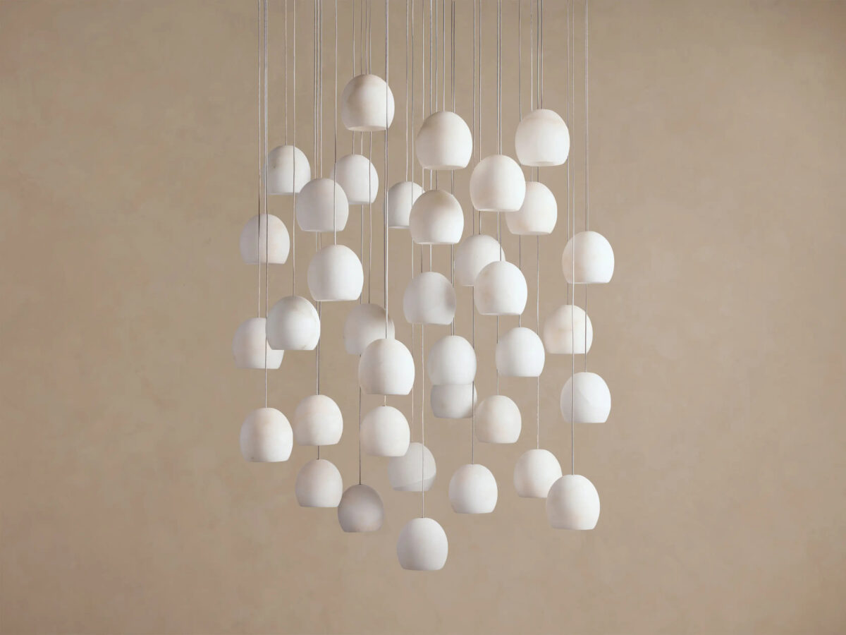 GV Alabaster Chandelier Round Adjustable Cable Light - Image 18