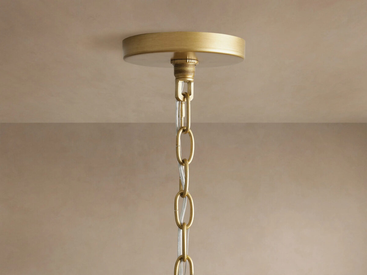 GV Rosalind Iron Ring Chandelier 5 Light Black - Image 8