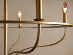 GV Rosalind Iron Ring Chandelier 5 Light Black - Image 7