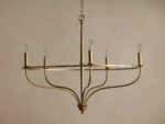 GV Rosalind Iron Ring Chandelier 5 Light Black - Image 6