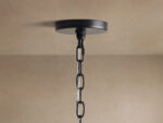 GV Rosalind Iron Ring Chandelier 5 Light Black - Image 4
