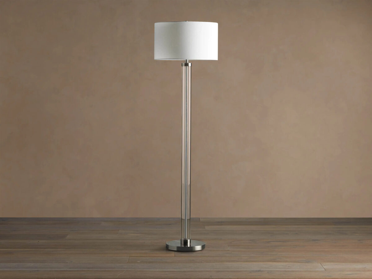 GV Glass Column Lamp in Nickel - Image 2