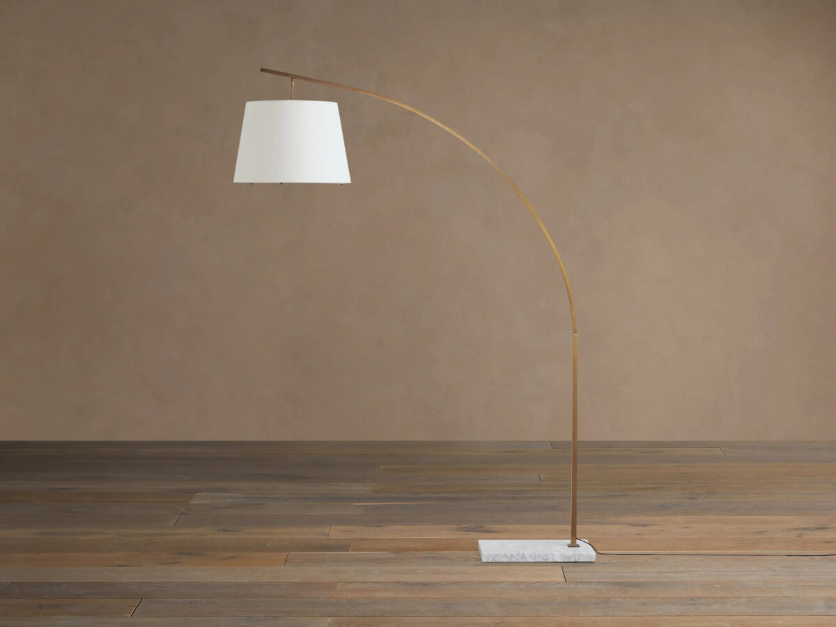 GV Iron Arc Floor Lamp with Marble Base - Image 14