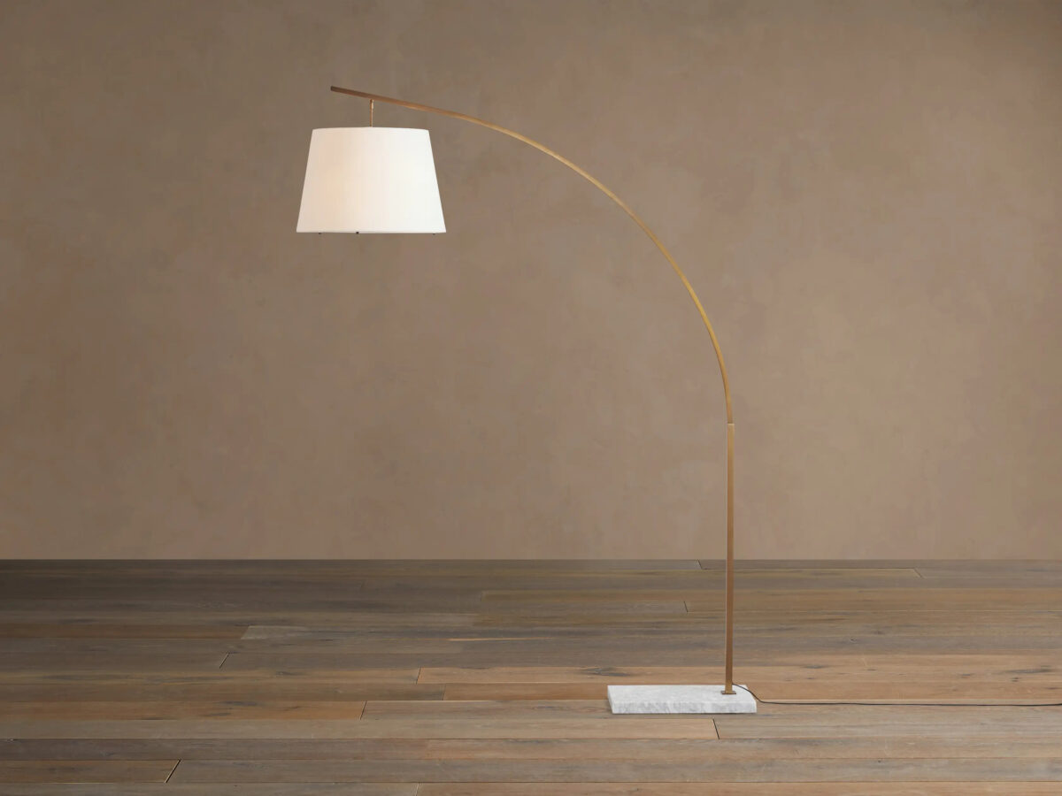 GV Iron Arc Floor Lamp with Marble Base - Image 13