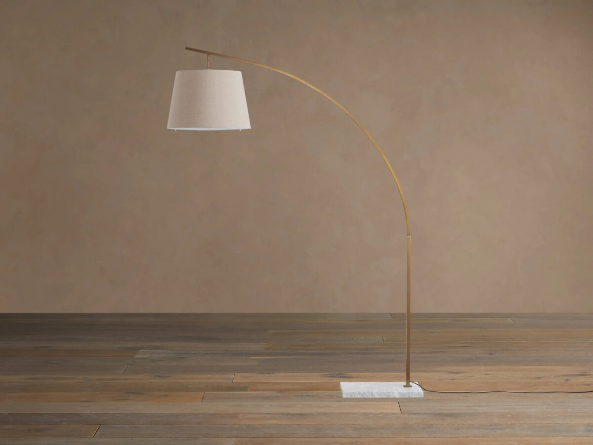 GV Iron Arc Floor Lamp with Marble Base - Image 20