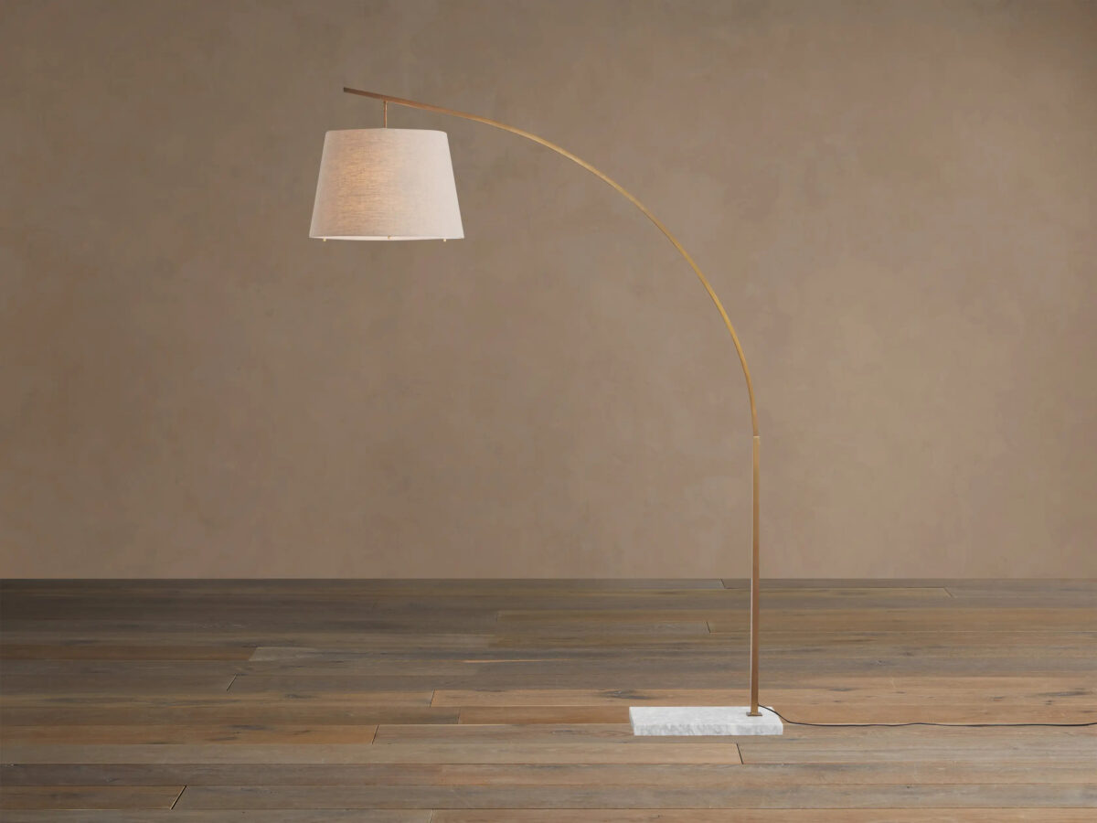 GV Iron Arc Floor Lamp with Marble Base - Image 19