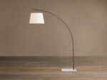GV Iron Arc Floor Lamp with Marble Base