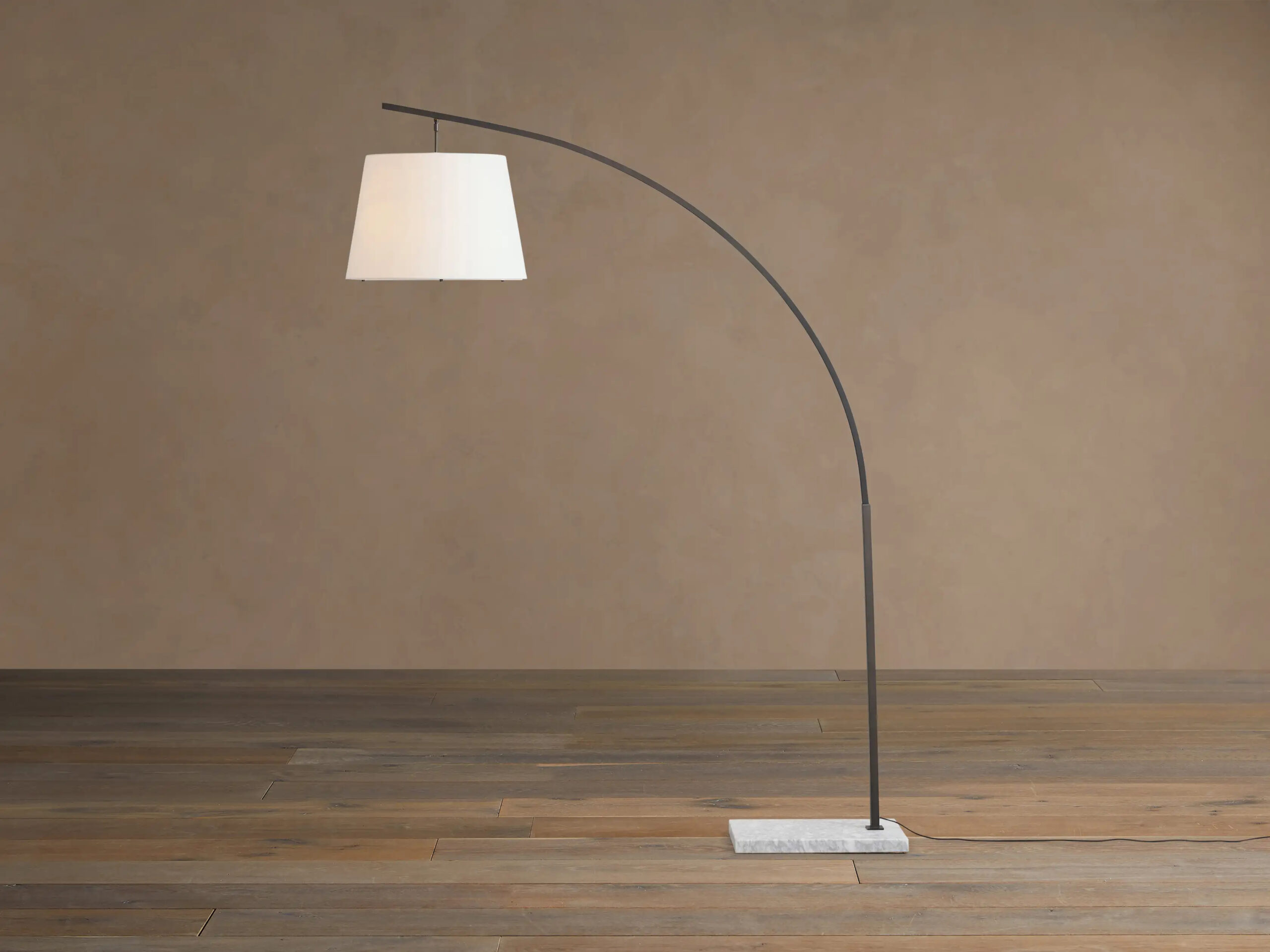 66594L206KT_EP260113 GV Iron Arc Floor Lamp with Marble Base - Image 1