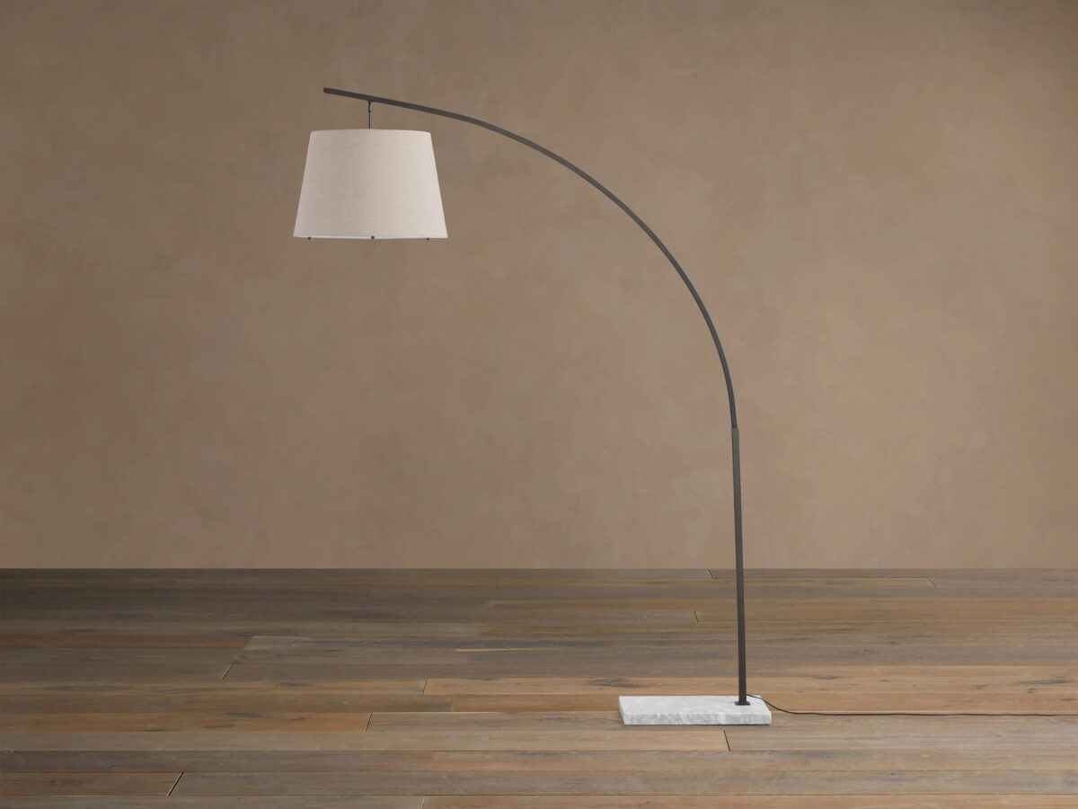 GV Iron Arc Floor Lamp with Marble Base - Image 8