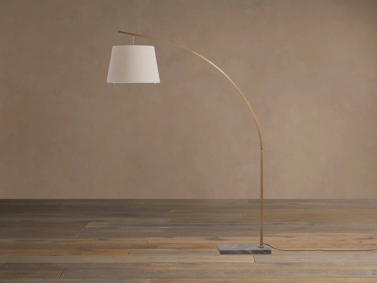 GV Iron Arc Floor Lamp with Marble Base - Image 23