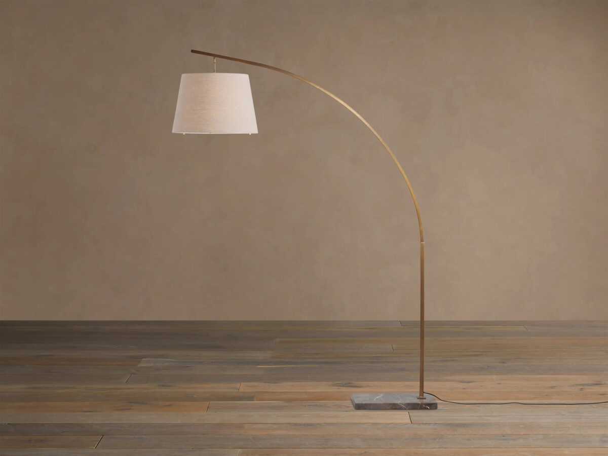 GV Iron Arc Floor Lamp with Marble Base - Image 22