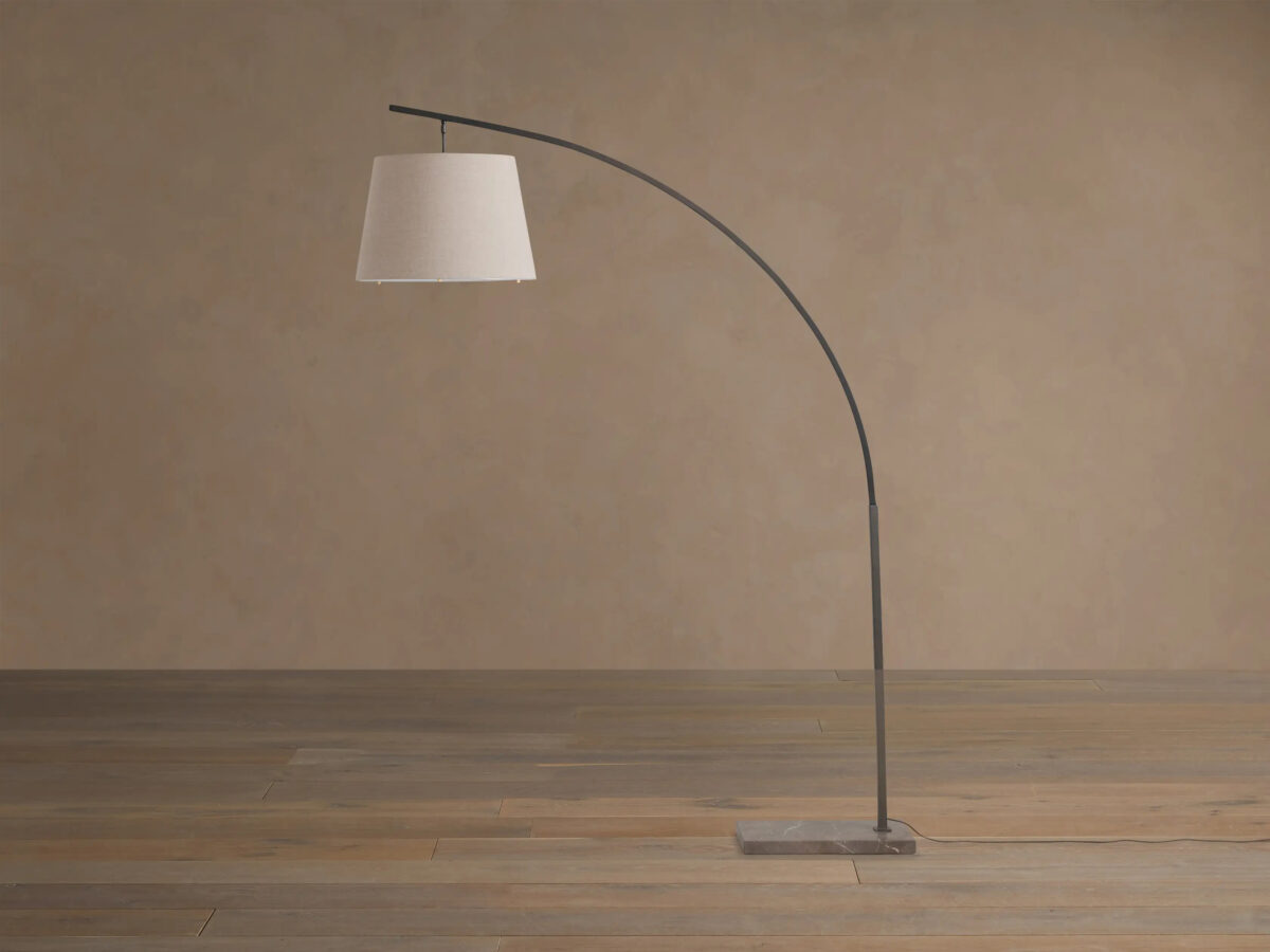 GV Iron Arc Floor Lamp with Marble Base - Image 11