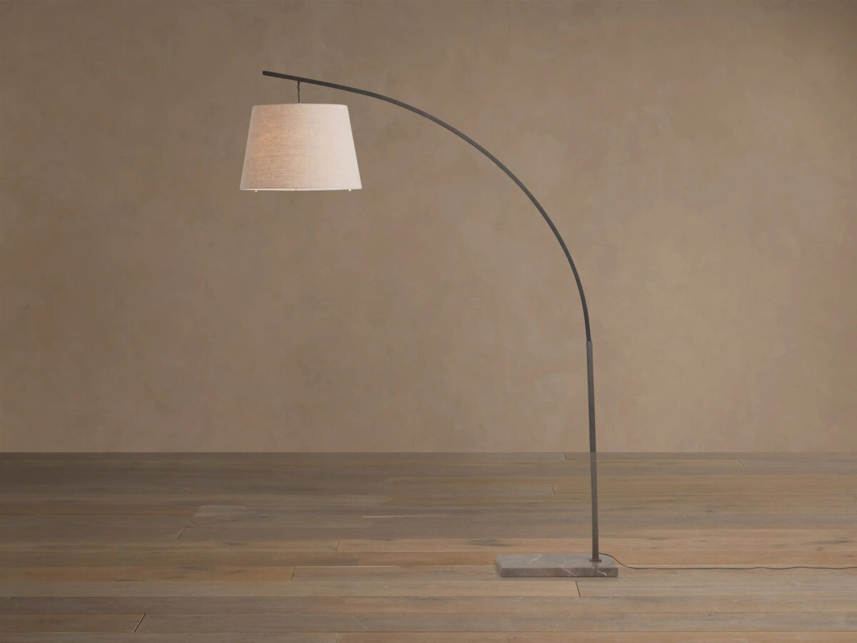 GV Iron Arc Floor Lamp with Marble Base - Image 10