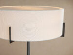 GV Brass Floor Lamp with Linen Shade and Granite Base - Image 6