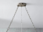 GV Aubrey 47 in Silver Iron Chandelier with Glass Crystals - Image 3