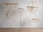 GV Aubrey 47 in Silver Iron Chandelier with Glass Crystals - Image 2