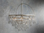 GV Aubrey Round Silver Crystal Chandelier 4 Tier