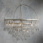 GV Aubrey Round Silver Crystal Chandelier 4 Tier