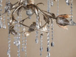 GV Iron Vine Chandelier with Crystal Drops - Image 2