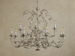 GV Crystal Chandelier Claudette 12 Light Silver - Image 2