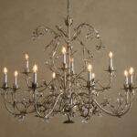 GV Crystal Chandelier Claudette 12 Light Silver