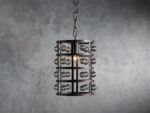 GV La Cage Iron Cage Pendant 8 Inch Bronze