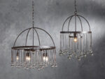 GV Aubrey 2 Tier Iron Cage Chandelier - Image 5