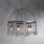 GV Aubrey 2 Tier Iron Cage Chandelier